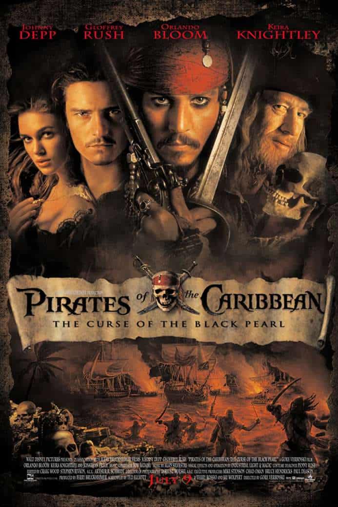 Best Ocean Movies Pirates of the Caribbean The Curse of the Black Pearl (2003)
