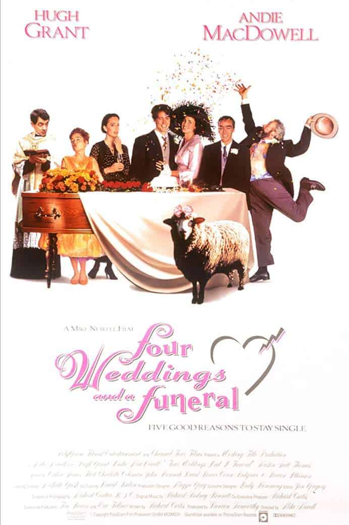 movies like Crazy Rich Asians Four Weddings and a Funeral (1994)