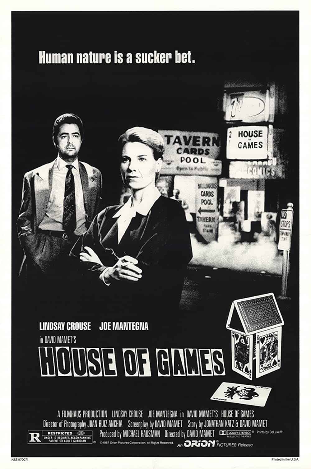 Best Gambling Movies House of Games (1987)