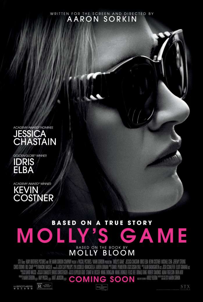 Best Gambling Movies Molly’s Game (2017)