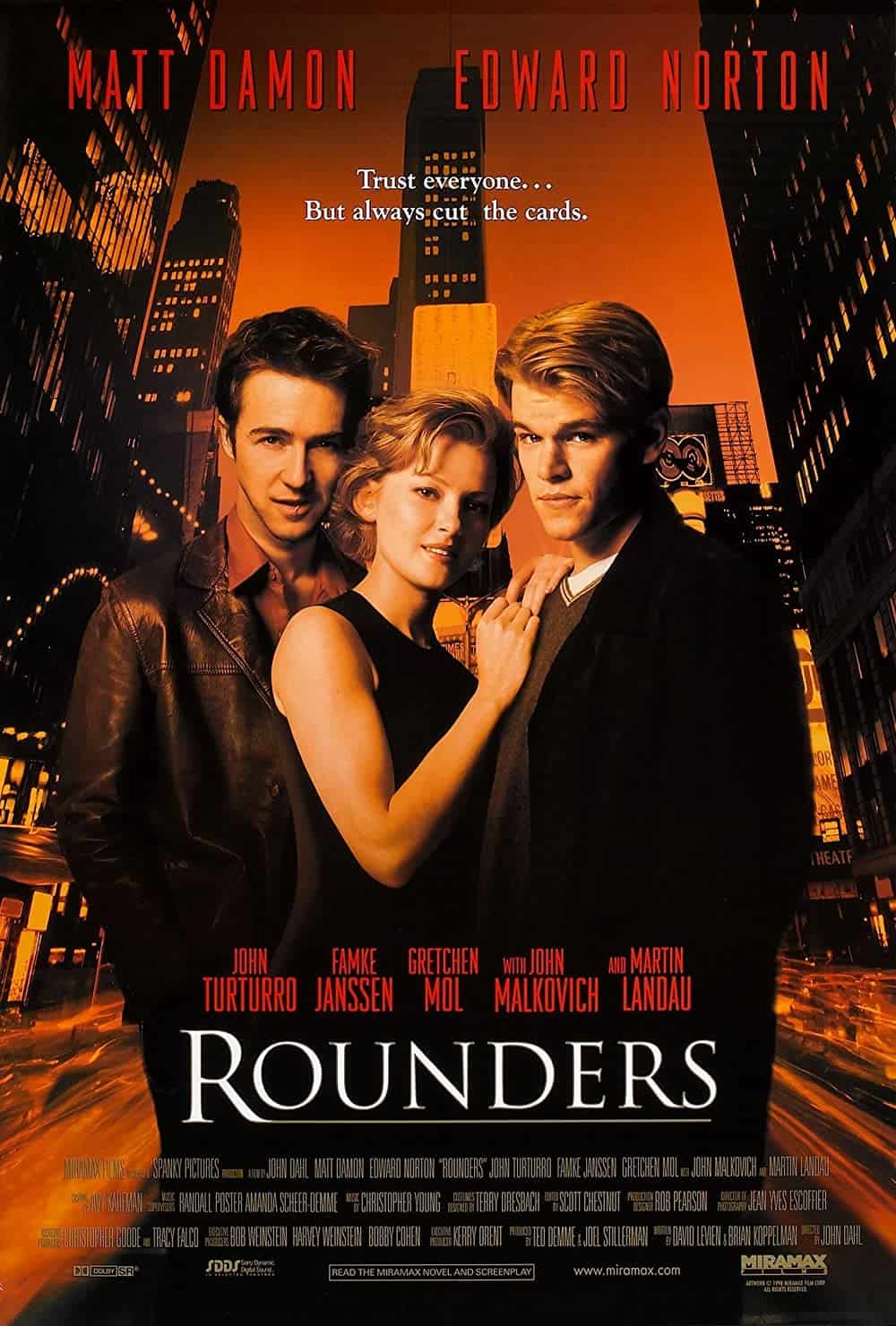 Best Gambling Movies Rounders (1998)