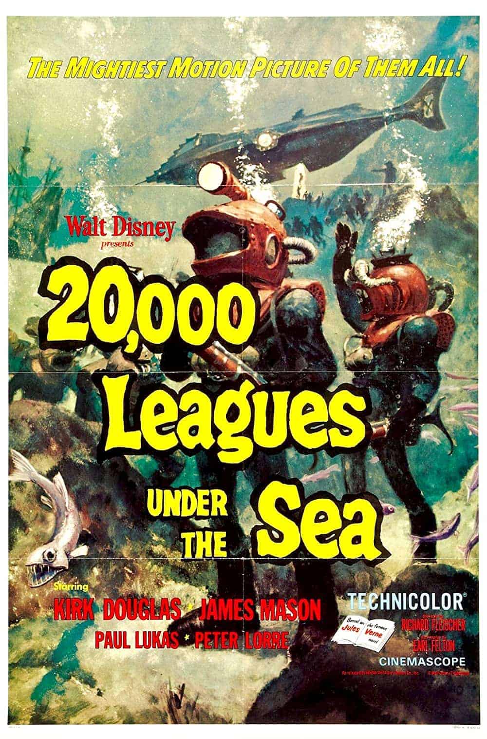 20,000 Leagues Under the Sea (1954) 15 Best Steampunk Movies to Check Out
