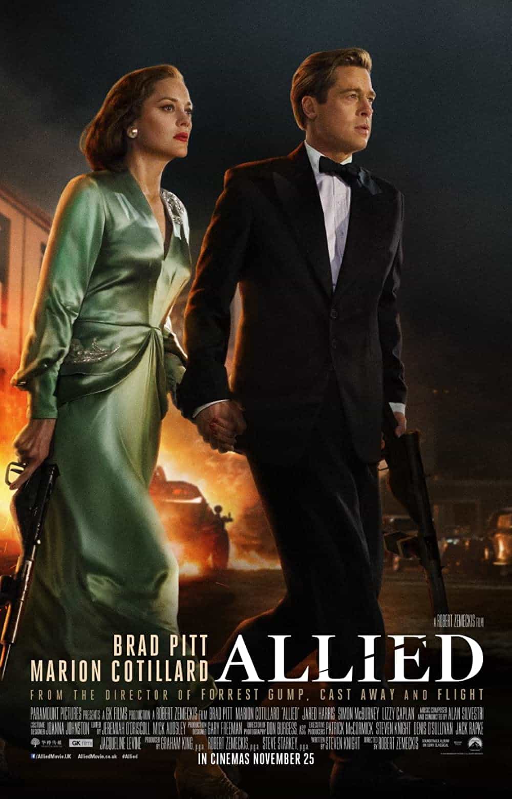 Allied (2016) 13 Best Action Romance Movies