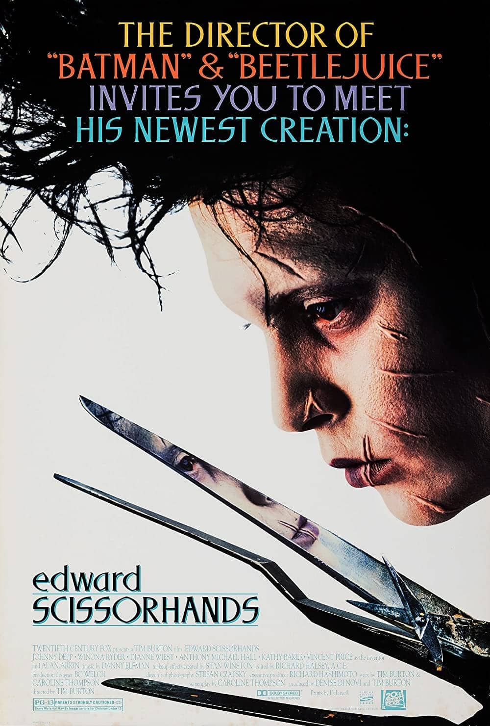 Edward Scissorhands (1990) 13 Best Johnny Depp Movies (Ranked)