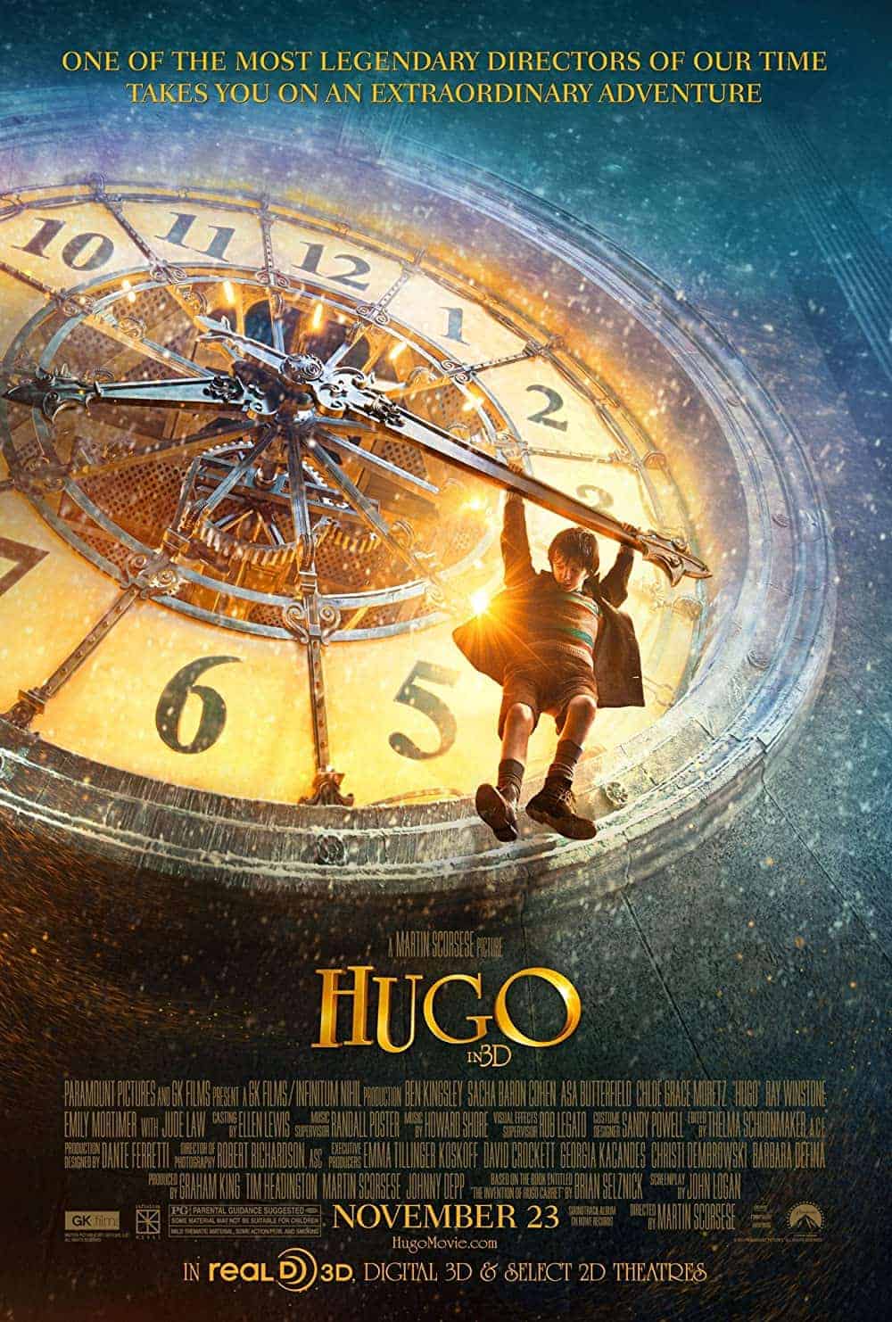 Hugo (2011) 15 Best Steampunk Movies to Check Out