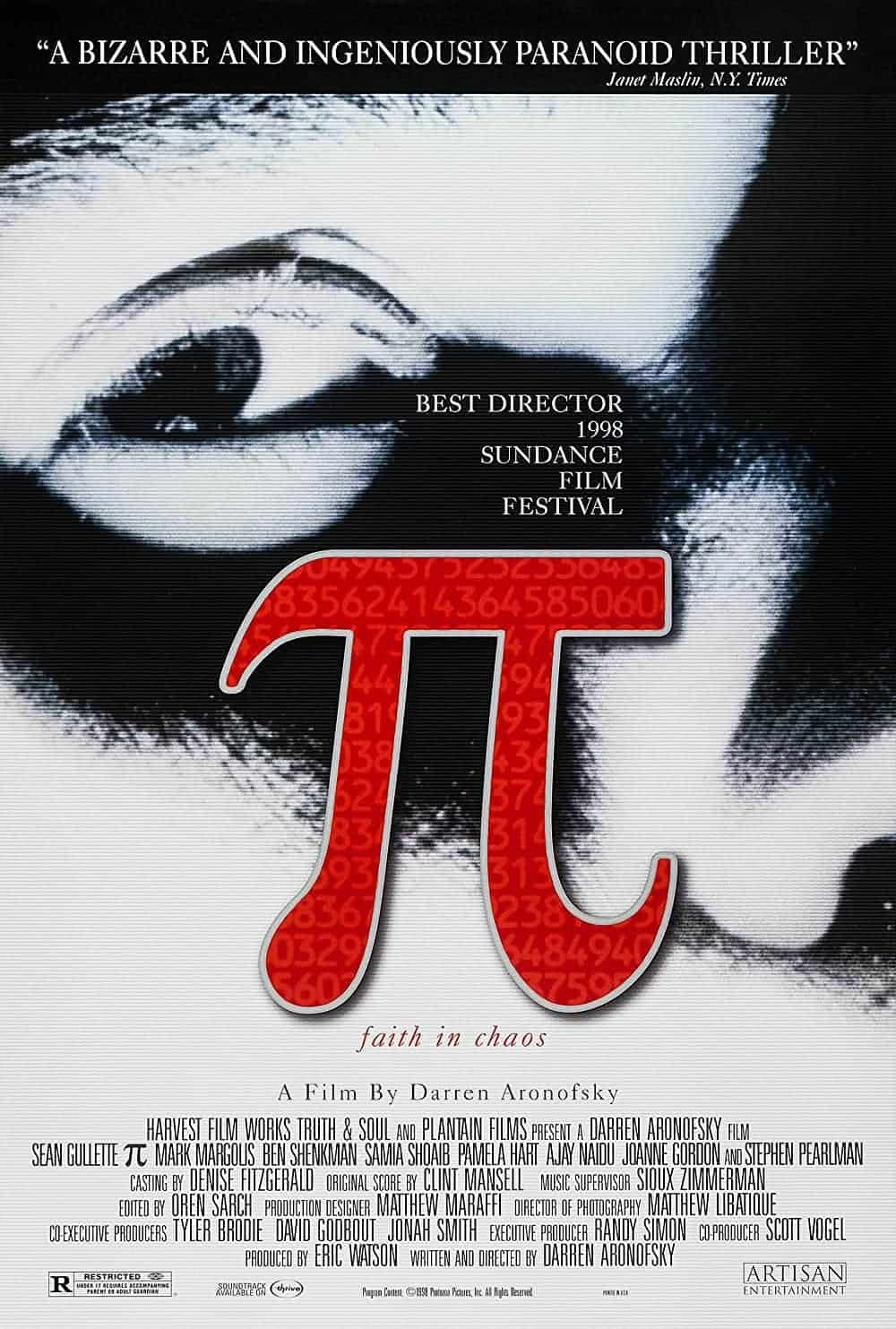 Pi (1998) Best Math Movies to Add in Your Watchlist