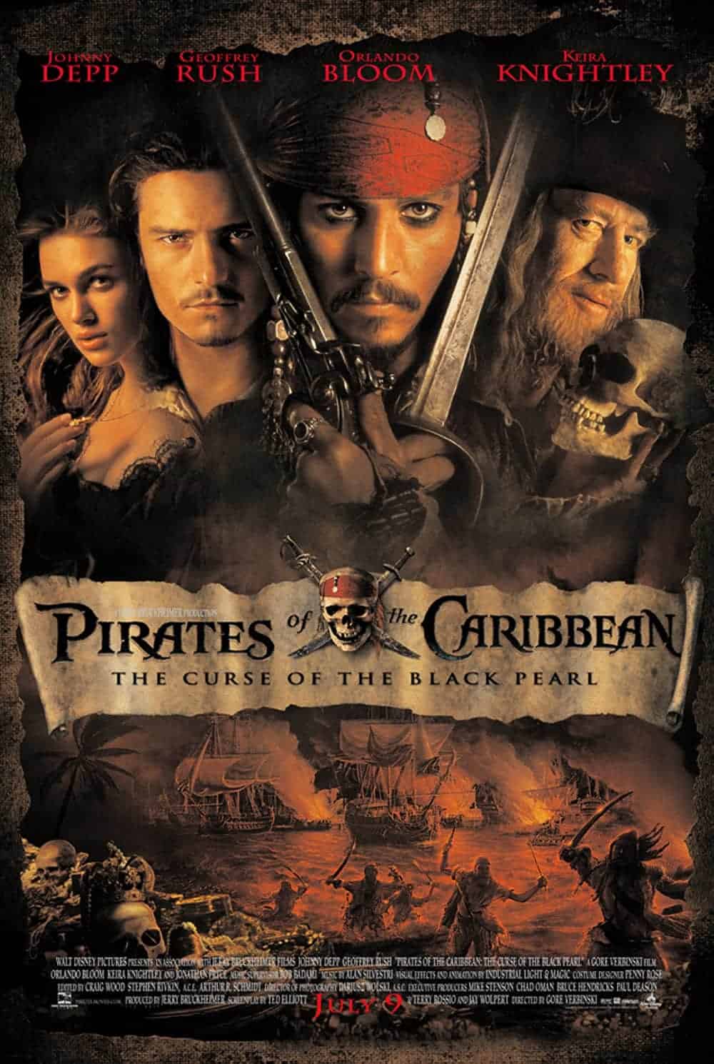 Pirates of the Caribbean (2003) 13 Best Johnny Depp Movies (Ranked)