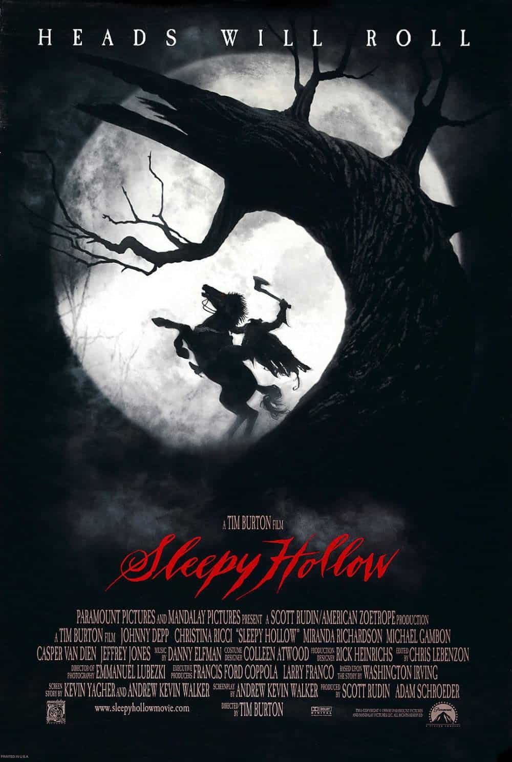 Sleepy Hollow (1999) 13 Best Johnny Depp Movies (Ranked)
