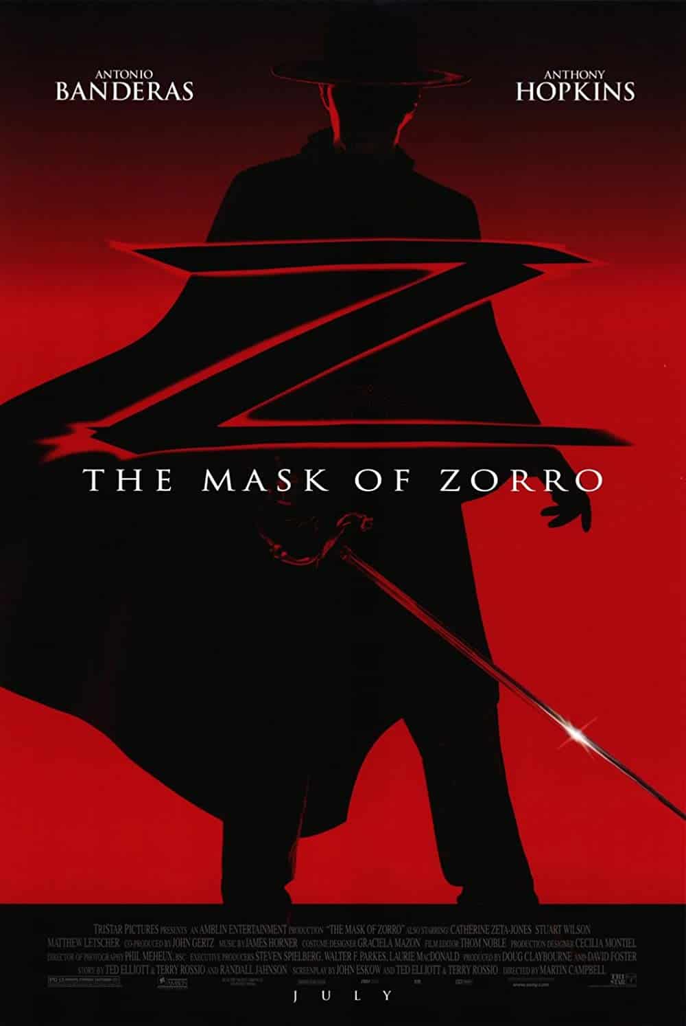The Mask of Zorro (1998) 13 Best Action Romance Movies
