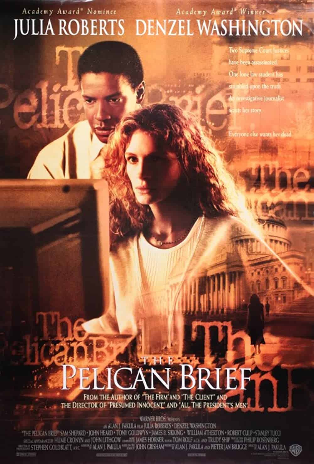 The Pelican Brief (1993) Best Julia Roberts Movies (Ranked)