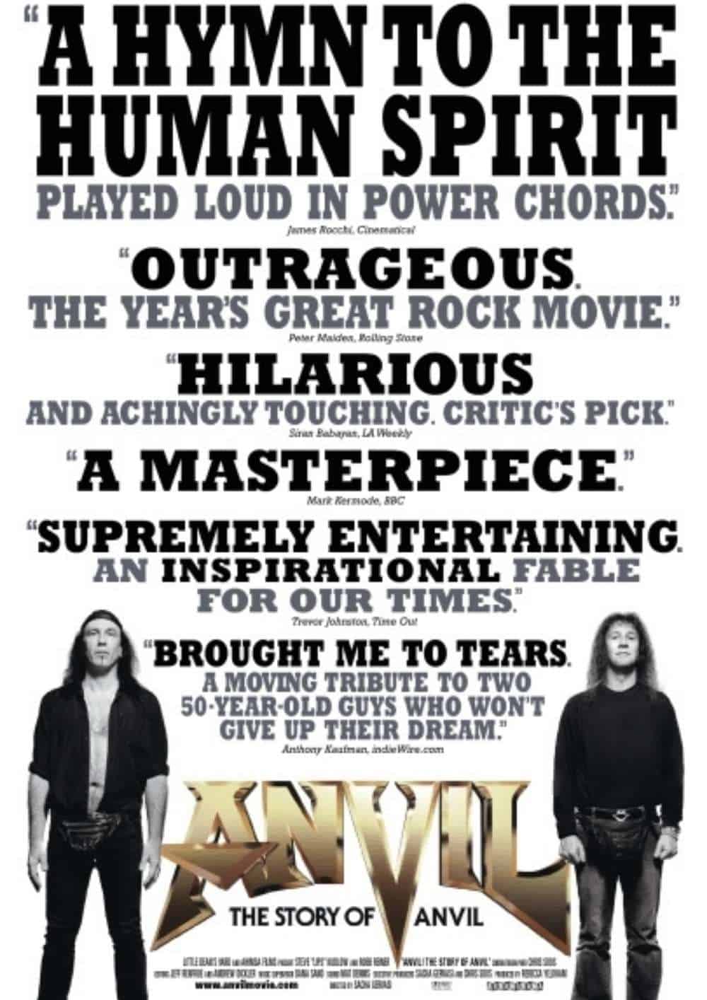 Anvil (2008) Best Rock Movies to Watch