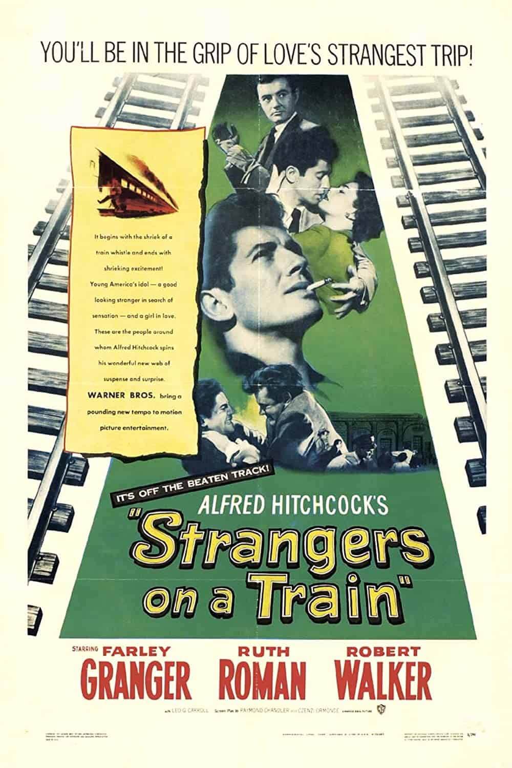 Strangers on a Train (1951) Best Train Movies You Can't Miss