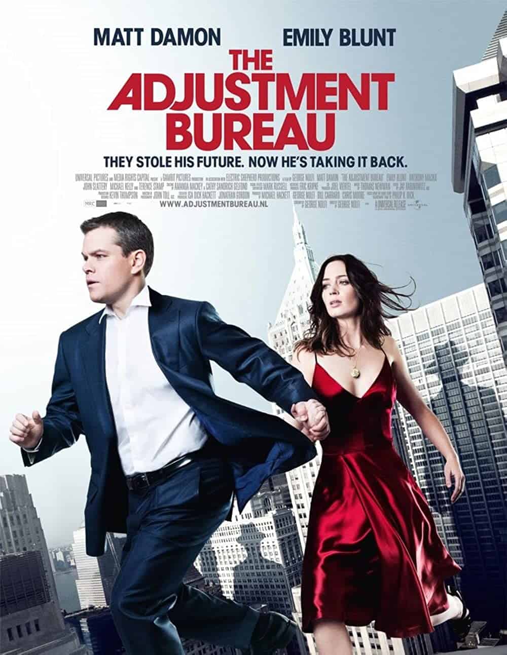 The Adjustment Bureau (2011) Best Matt Damon Movies (Ranked)