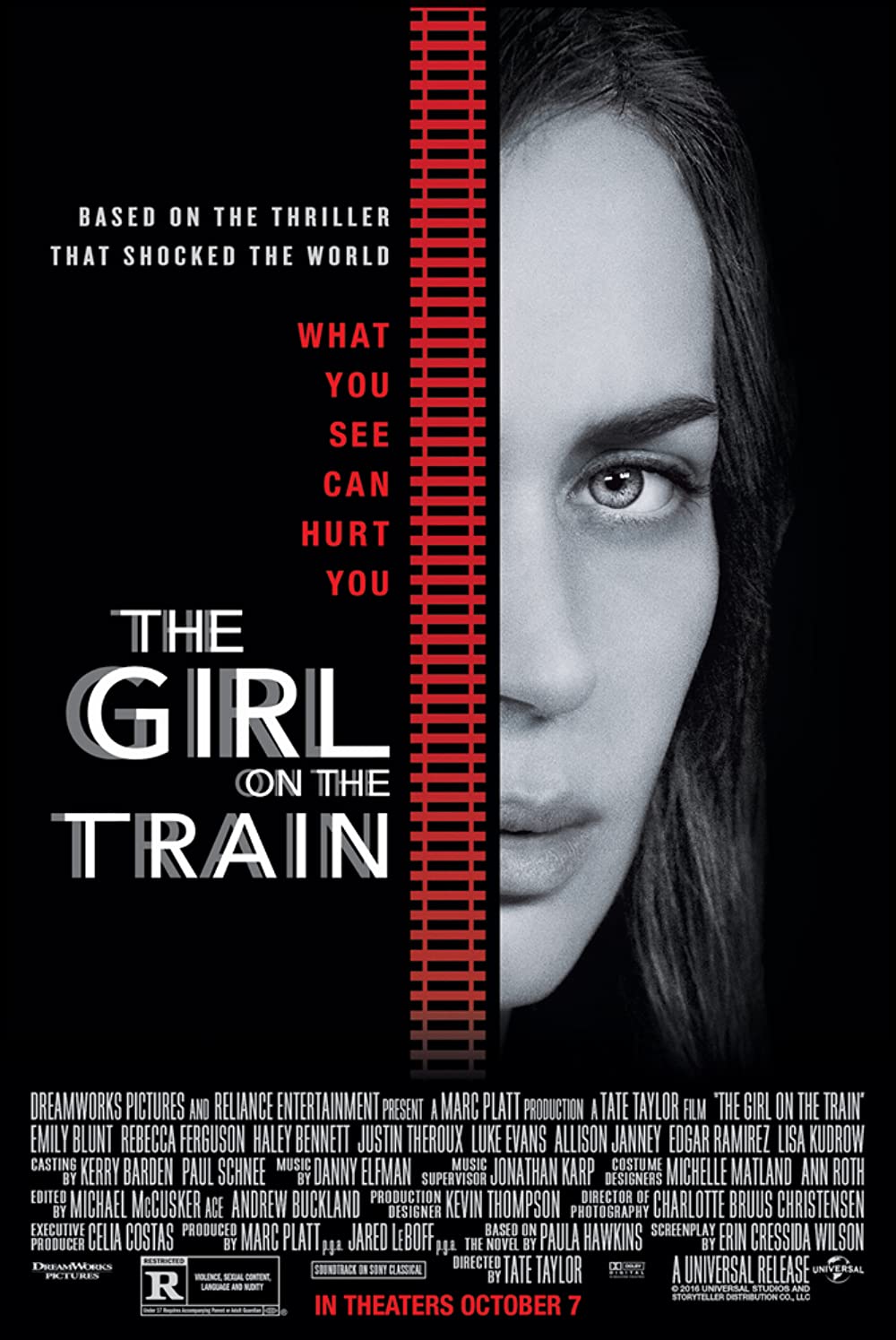 The Girl on the Train (2016) Best Train Movies You Can't Miss